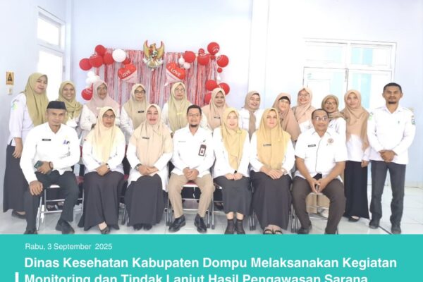 DINAS KESEHATAN KABUPATEN DOMPU MELAKSANAKAN KEGIATAN MONITORING DAN TINDAK LANJUT HASIL PENGAWASAN SARANA INDUSTRI RUMAH TANGGA PANGAN (IRTP) DAN PEMBAHASAN KABUPATEN/KOTA PANGAN AMAN